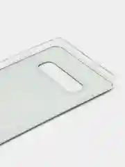 Тёмно-коричневый чехол на Samsung Galaxy S10 Plus / Самсунг S10 Plus прозрачный, с рисунком, защита камеры