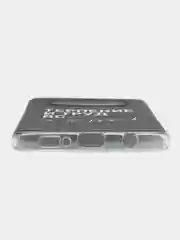 Тёмно-коричневый чехол на Samsung Galaxy S10 Plus / Самсунг S10 Plus прозрачный, с рисунком, защита камеры