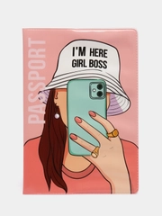 Обложка для паспорта "Im here girl boss"