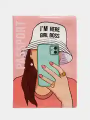Обложка для паспорта "Im here girl boss"