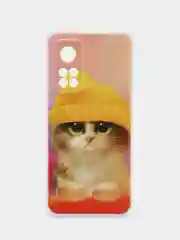 Желтый чехол на Xiaomi Mi 10T/Mi 10T Pro (Сяоми Ми 10Т/Ми 10Т Про), с рисунком, защита камеры