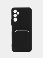 Силиконовый чехол для Tecno POVA Neo 2 (Техно Пова Нео 2), прозрачный с карманом для карт
