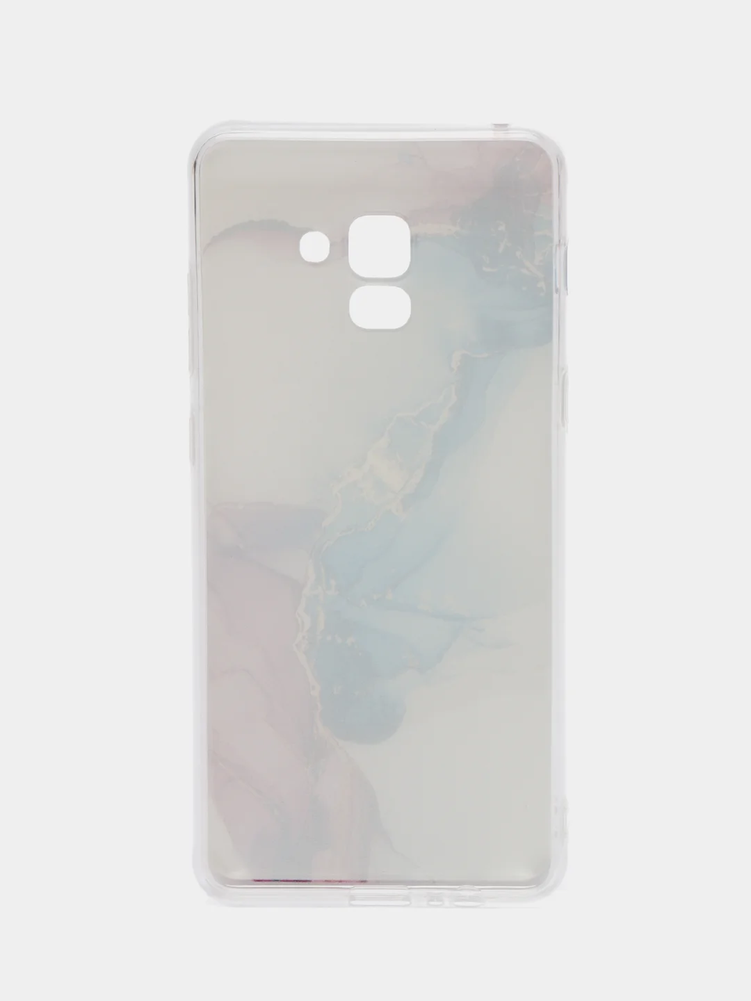 Ледяной чехол на Samsung Galaxy A8 Plus 2018 / Самсунг A8 Plus с рисунком, защита камеры