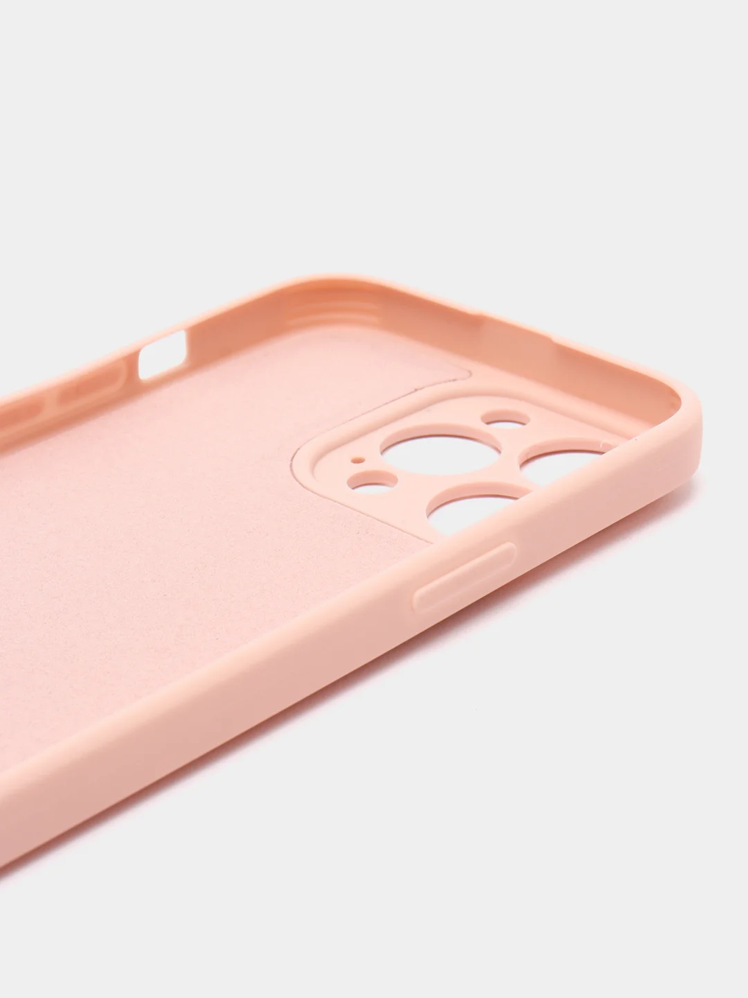 Пудровый накладка для IPhone 13 Pro (6,1), силиконовая, усиленная, бархат