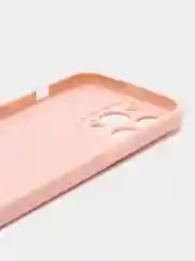 Пудровый накладка для IPhone 13 Pro (6,1), силиконовая, усиленная, бархат