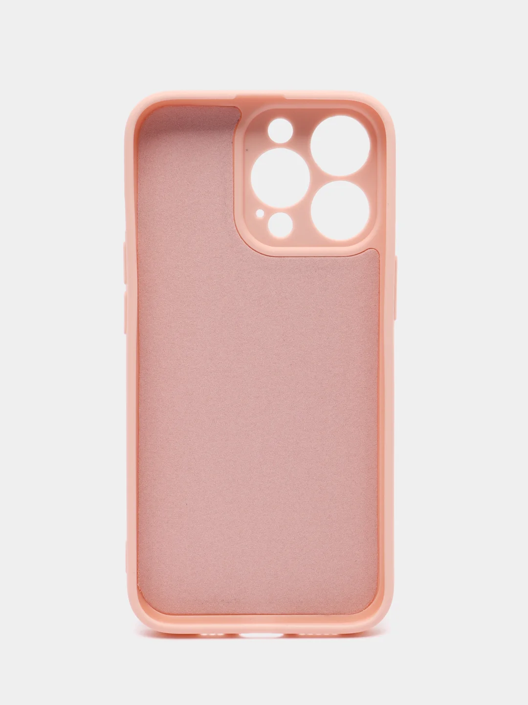Пудровый накладка для IPhone 13 Pro (6,1), силиконовая, усиленная, бархат