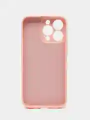 Пудровый накладка для IPhone 13 Pro (6,1), силиконовая, усиленная, бархат