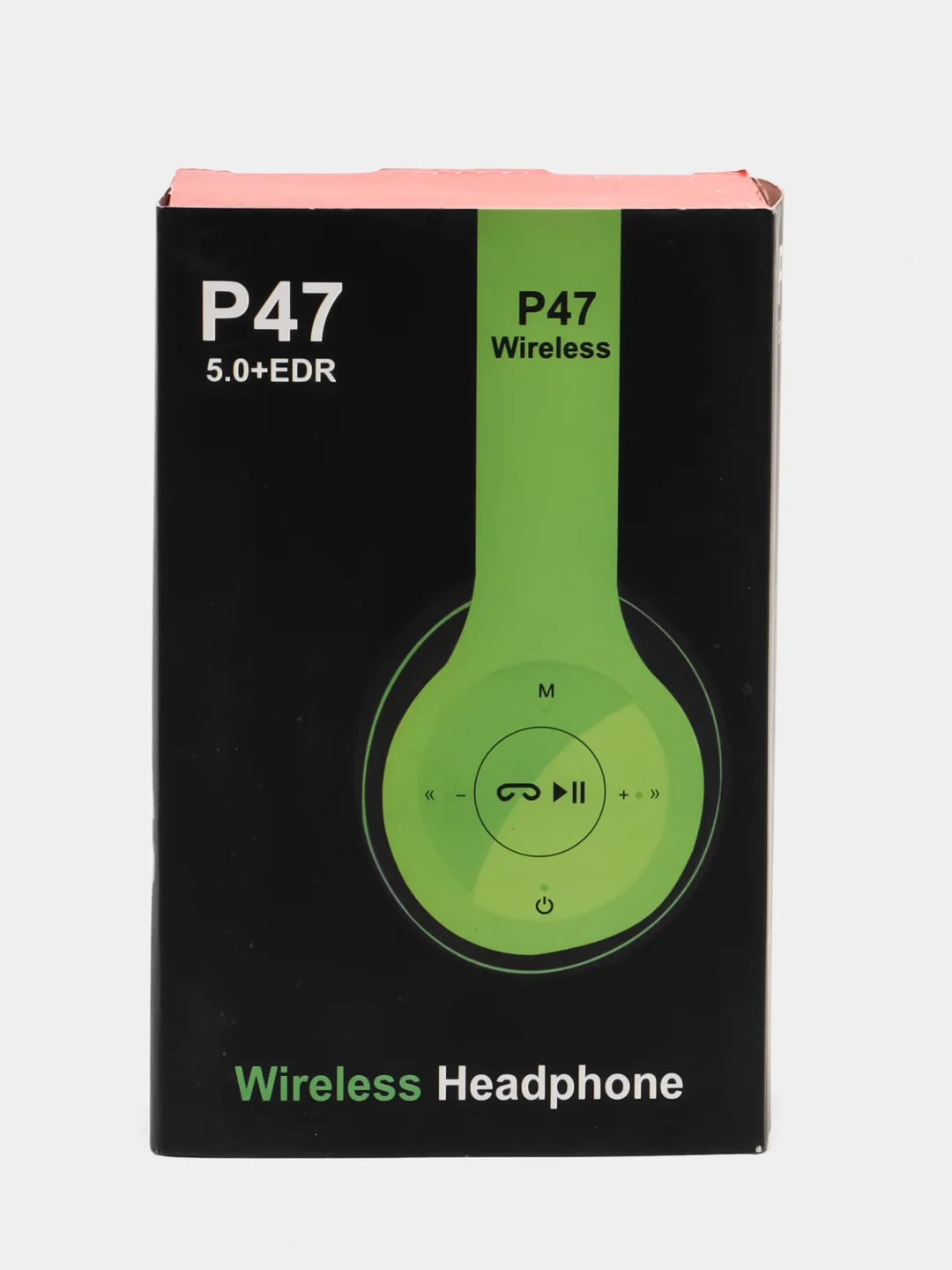 Красный беспроводные блютуз наушники P47 накладные, Bluetooth/Плеер MicroSD/AUX