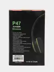 Красный беспроводные блютуз наушники P47 накладные, Bluetooth/Плеер MicroSD/AUX