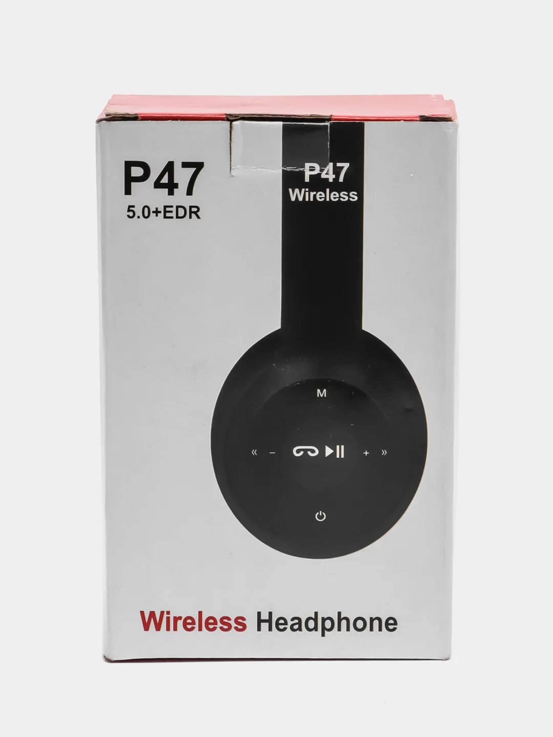 Черный беспроводные блютуз наушники P47 накладные, Bluetooth/Плеер MicroSD/AUX