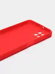 Алый накладка для Samsung A22/M32 силиконовая, усиленная, бархат