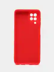 Алый накладка для Samsung A22/M32 силиконовая, усиленная, бархат