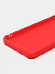 Алый накладка для Samsung A22/M32 силиконовая, усиленная, бархат