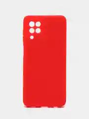 Алый накладка для Samsung A22/M32 силиконовая, усиленная, бархат