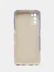 Лавандовый накладка для Samsung A03S, силиконовая "Акварель"