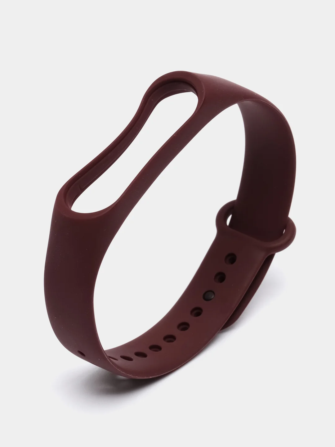 Багровый силиконовый ремешок для фитнес браслета Xiaomi Mi Band 3, 4, 5, 6, 7