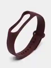 Багровый силиконовый ремешок для фитнес браслета Xiaomi Mi Band 3, 4, 5, 6, 7