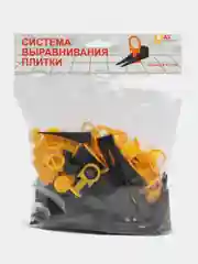 Система выравнивания плитки СВП. Зажим 1 мм - 50 шт, клин - 50 шт