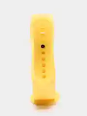 Желтый силиконовый ремешок для фитнес браслета Xiaomi Mi Band 3, 4, 5, 6, 7