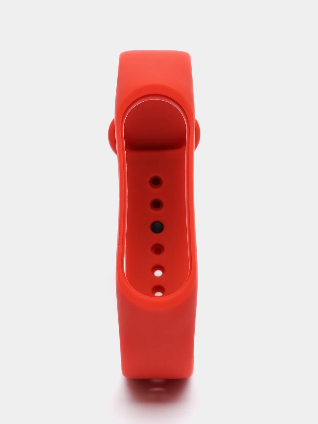 Красный силиконовый ремешок для фитнес браслета Xiaomi Mi Band 3, 4, 5, 6, 7