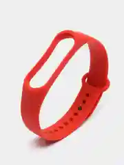 Красный силиконовый ремешок для фитнес браслета Xiaomi Mi Band 3, 4, 5, 6, 7