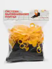 Система выравнивания плитки СВП, зажим, 1 мм, 100 штук, клин - 50 штук