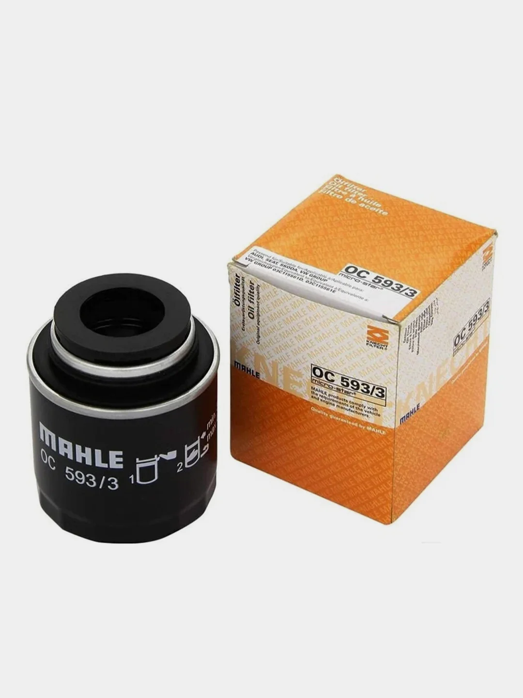 Масляный фильтр MAHLE OC 593/3 VAG ( MANN W 712/94 /SM 5085 )