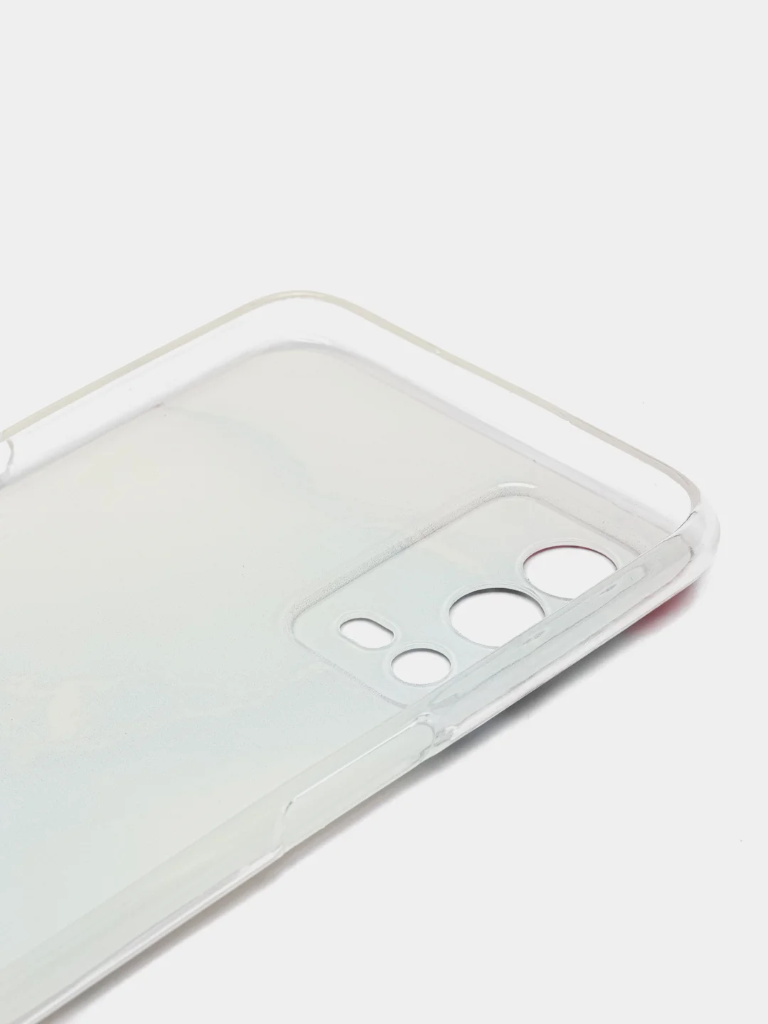 Ледяной силиконовый чехол на Oppo A55 4G / Оппо А55 4G прозрачный, с рисунком, защита камеры