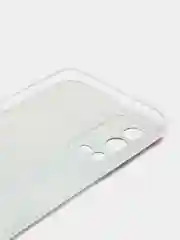 Ледяной силиконовый чехол на Oppo A55 4G / Оппо А55 4G прозрачный, с рисунком, защита камеры