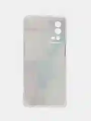 Ледяной силиконовый чехол на Oppo A55 4G / Оппо А55 4G прозрачный, с рисунком, защита камеры