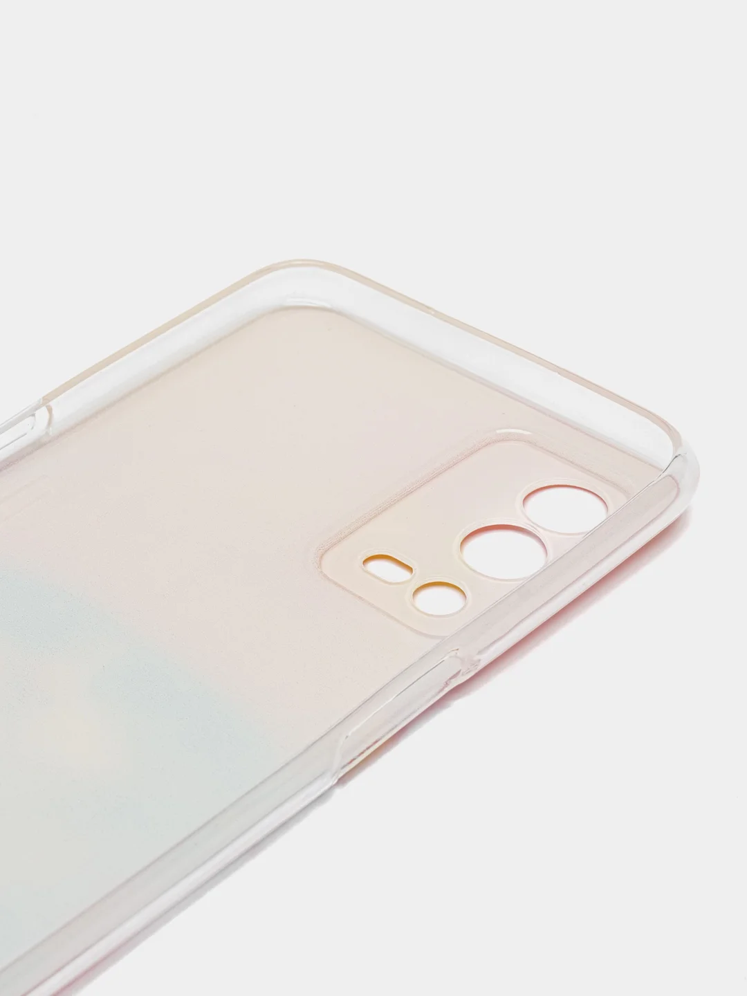 Желтый силиконовый чехол на Oppo A55 4G / Оппо А55 4G прозрачный, с рисунком, защита камеры