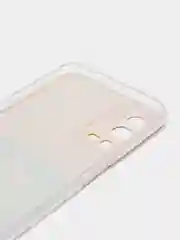 Желтый силиконовый чехол на Oppo A55 4G / Оппо А55 4G прозрачный, с рисунком, защита камеры