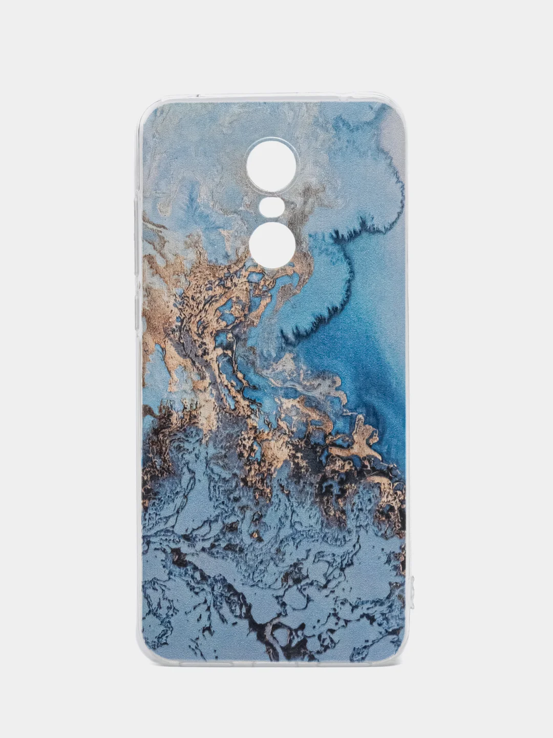 Голубой силиконовый чехол на Xiaomi Redmi 5 Plus / Сяоми Редми 5 Плюс с рисунком, защита камеры