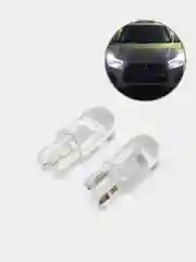 Светодиодные габаритные LED лампочки 2 шт лампы/огни/габаритки T10/W5W, теплый-белый цвет