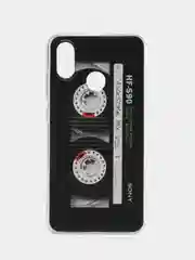 Хром силиконовый чехол на Xiaomi Mi 8 / Сяоми Ми 8 прозрачный, с рисунком, защита камеры