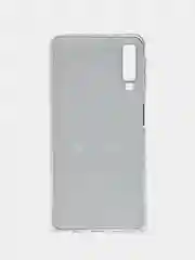 Черный силиконовый чехол на Samsung Galaxy A7 2018 / Самсунг A7 2018 с рисунком, защита камеры