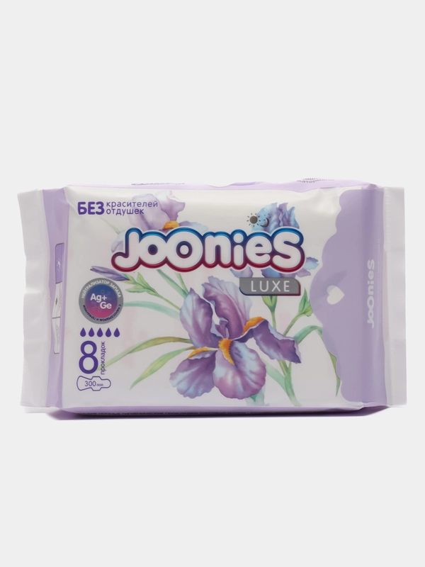 Прокладки женские одноразовые ночные 8шт JOONIES LUXE