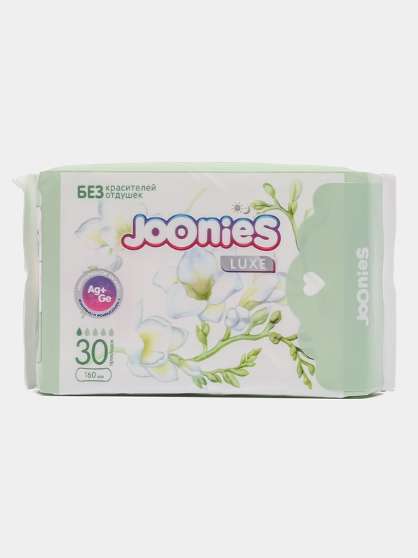 Прокладки женские одноразовые ежедневные, 30 штук, JOONIES LUXE