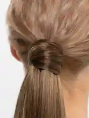 Карамельный накладной хвост косичка , шиньон коса на резинке, 85 см