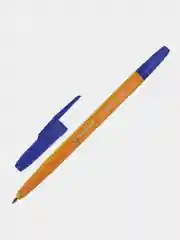 Желтый ручка шариковая BRAUBERG "Carina Orange", СИНЯЯ, корпус оранжевый, 3 шт., BP214,141668