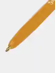 Желтый ручка шариковая BRAUBERG "Carina Orange", СИНЯЯ, корпус оранжевый, 3 шт., BP214,141668
