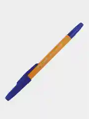 Желтый ручка шариковая BRAUBERG "Carina Orange", СИНЯЯ, корпус оранжевый, 3 шт., BP214,141668