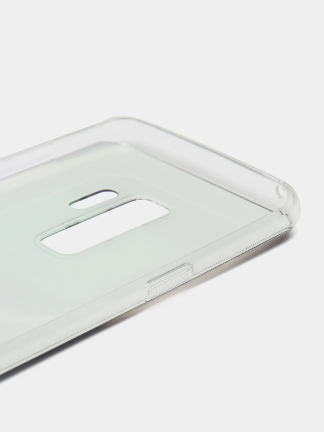 Угольный силиконовый чехол на Samsung Galaxy S9 Plus / Самсунг S9 Plus с рисунком, защита камеры