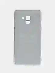 Черный чехол на Samsung Galaxy A8 Plus 2018 / Самсунг A8 Plus с рисунком, защита камеры
