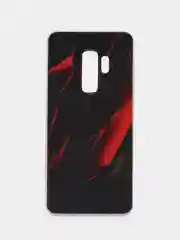 Красный силиконовый чехол на Samsung Galaxy S9 Plus / Самсунг S9 Plus с рисунком, защита камеры