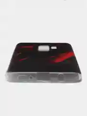 Красный силиконовый чехол на Samsung Galaxy S9 Plus / Самсунг S9 Plus с рисунком, защита камеры
