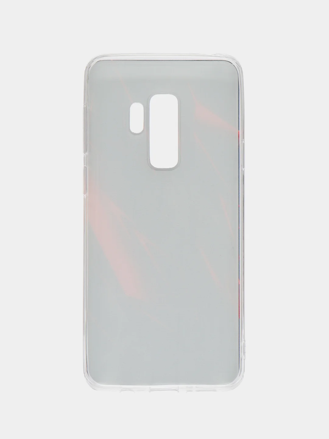 Красный силиконовый чехол на Samsung Galaxy S9 Plus / Самсунг S9 Plus с рисунком, защита камеры