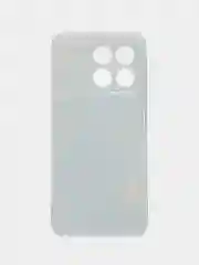 Светло-синий силиконовый чехол на Honor X8A / Хонор X8A прозрачный, с рисунком, защита камеры