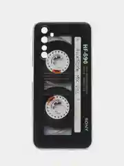 Хром силиконовый чехол на Realme 6 Pro / Реалми 6 Про прозрачный, с рисунком, защита камеры
