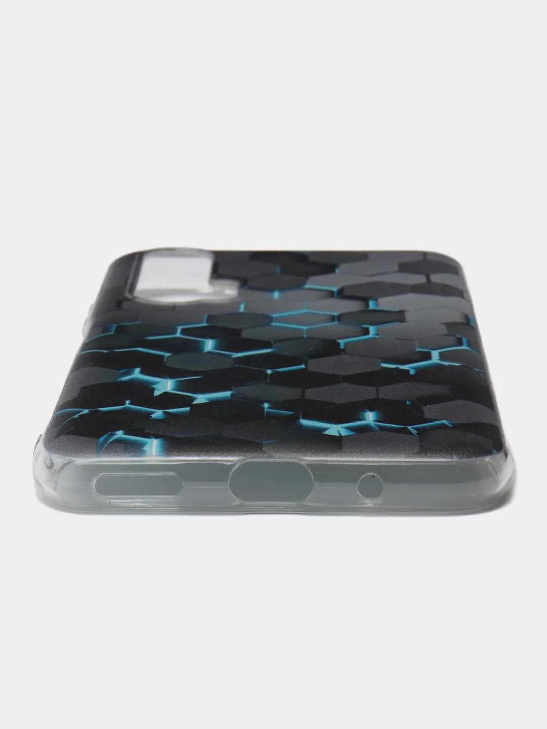 Бирюзовый силиконовый чехол на Huawei Honor 20 Pro / Хонор 20 Pro, рисунком, защита камеры
